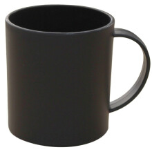 12-Pack 300ml Large Black Bamboo Fibre Reusable & Shatterproof Coffee Cup Sets