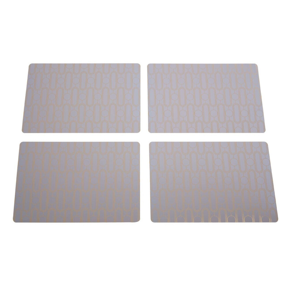 Premier Housewares Frosted Deco Set Of 4 Pink Coasters Pink,Multicoloured