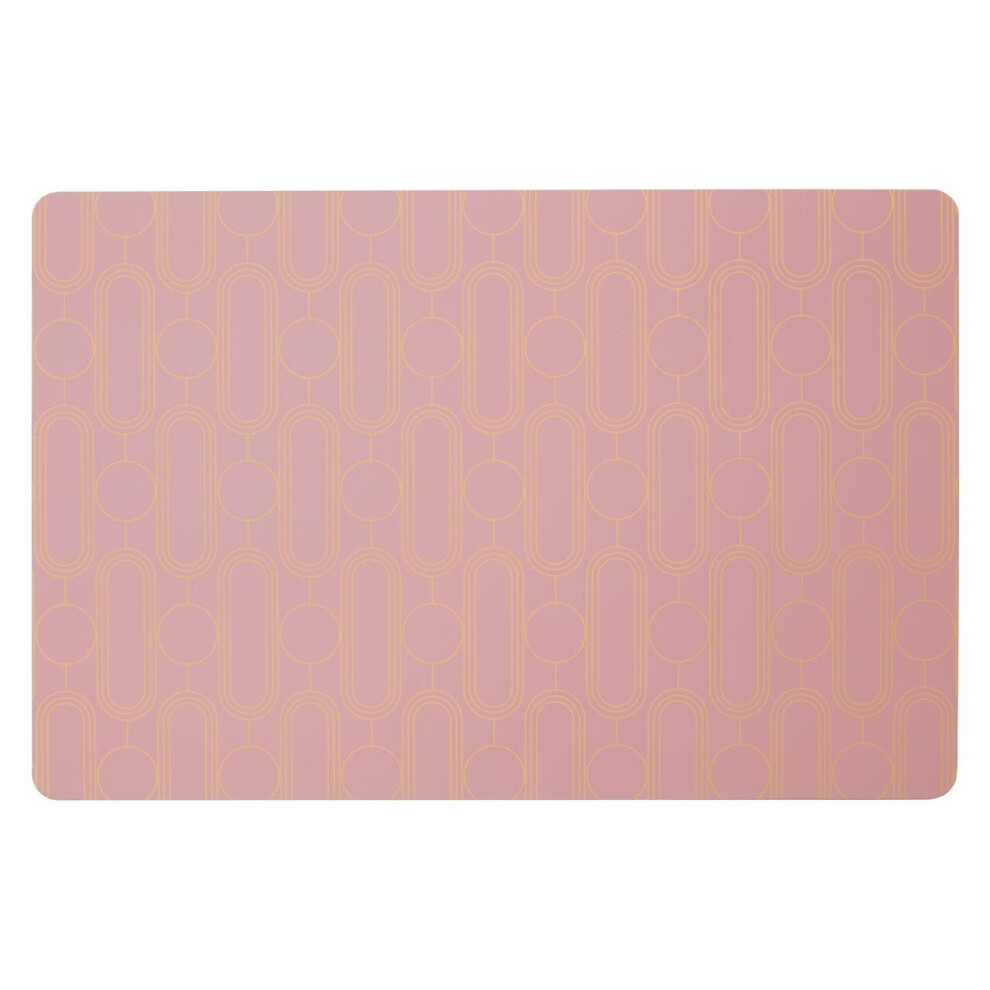 4Pc Frosted Deco Pink Placemats-image-OPC-P8FSMJH-NEW