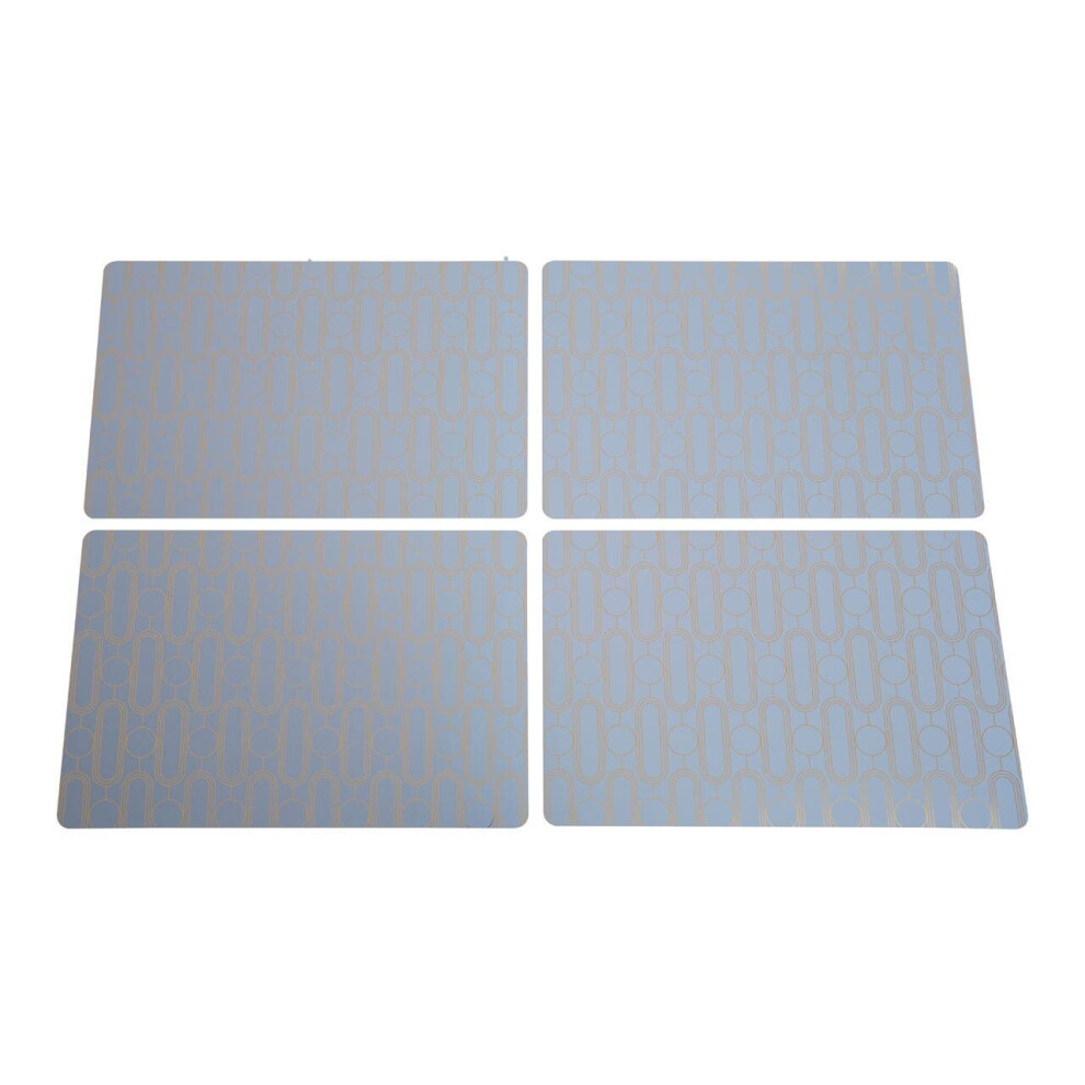Premier Housewares 4Pc Frosted Deco Placemats Blue