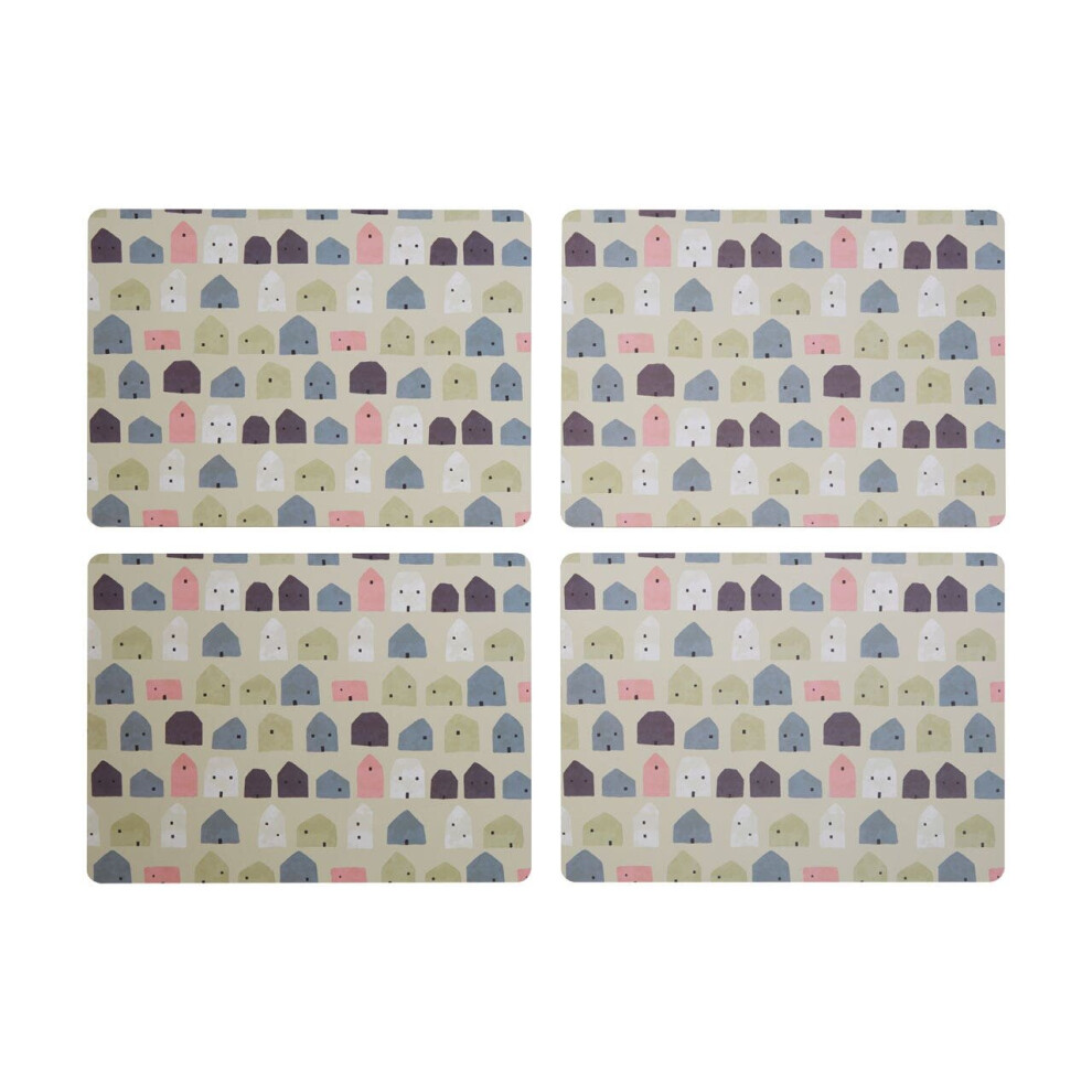 Premier Housewares 4Pc Wild Cottage Placemats Multicoloured