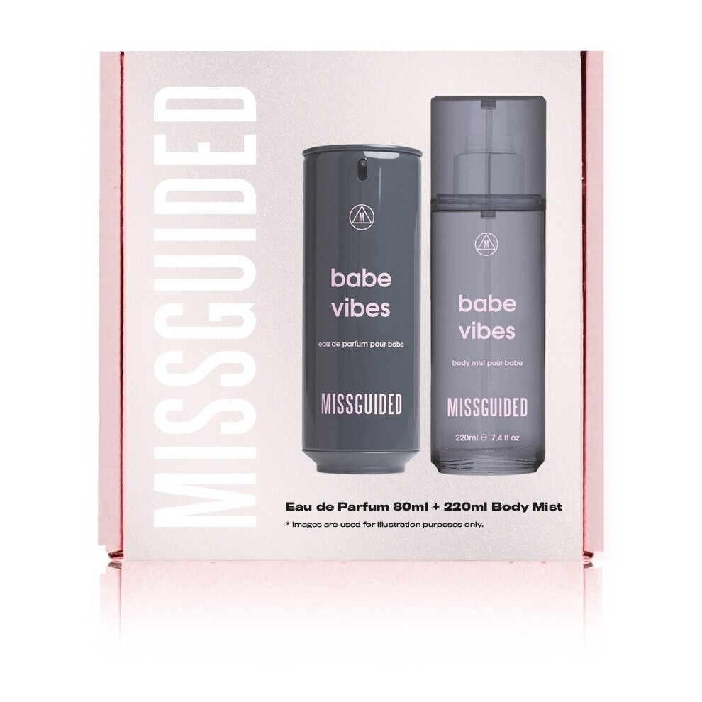 Missguided Babe Vibes Gift Set 80Ml Eau De Parfum 220Ml Body Mist