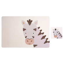 Set Of 2 Zebra Placemat And Coaster