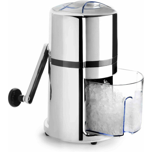 Stainless Steel Manual Ice Crusher with Rotary Handle