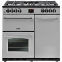 Farmhouse 90DFT 90cm Dual Fuel Range Cooker Silver