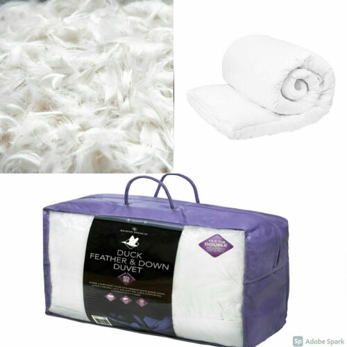 New Premium 13.5 Tog Duck Feather & Down Duvet 100 Cotton Anti Dust