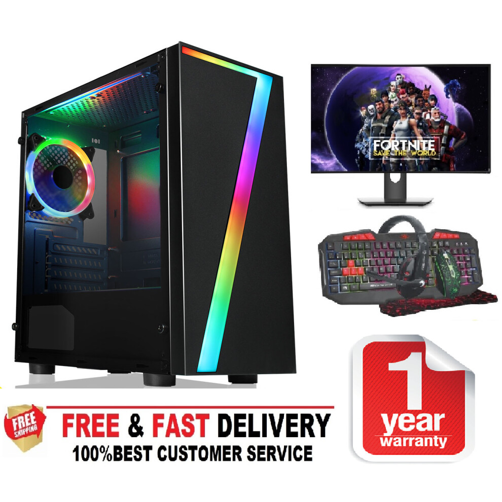 Fast Gaming Pc Bundle Intel Quad Core I7 16Gb 1Tb 4Gb Gtx1050ti Win10 5060903954072