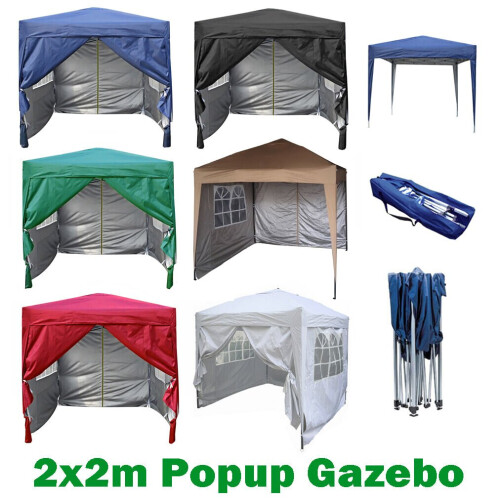 MCC (Beige) MCC Pop-up Gazebo 2m x 2m With Sides 1