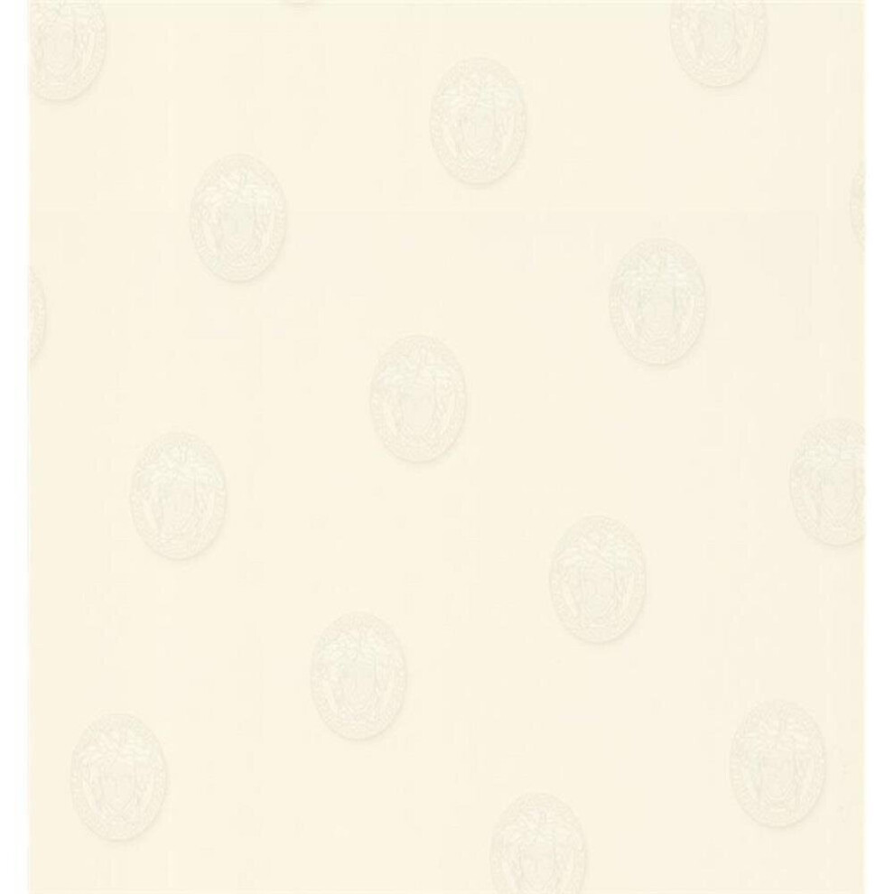White Medusa Head Vinyl Non Woven Wallpaper Paste The Wall