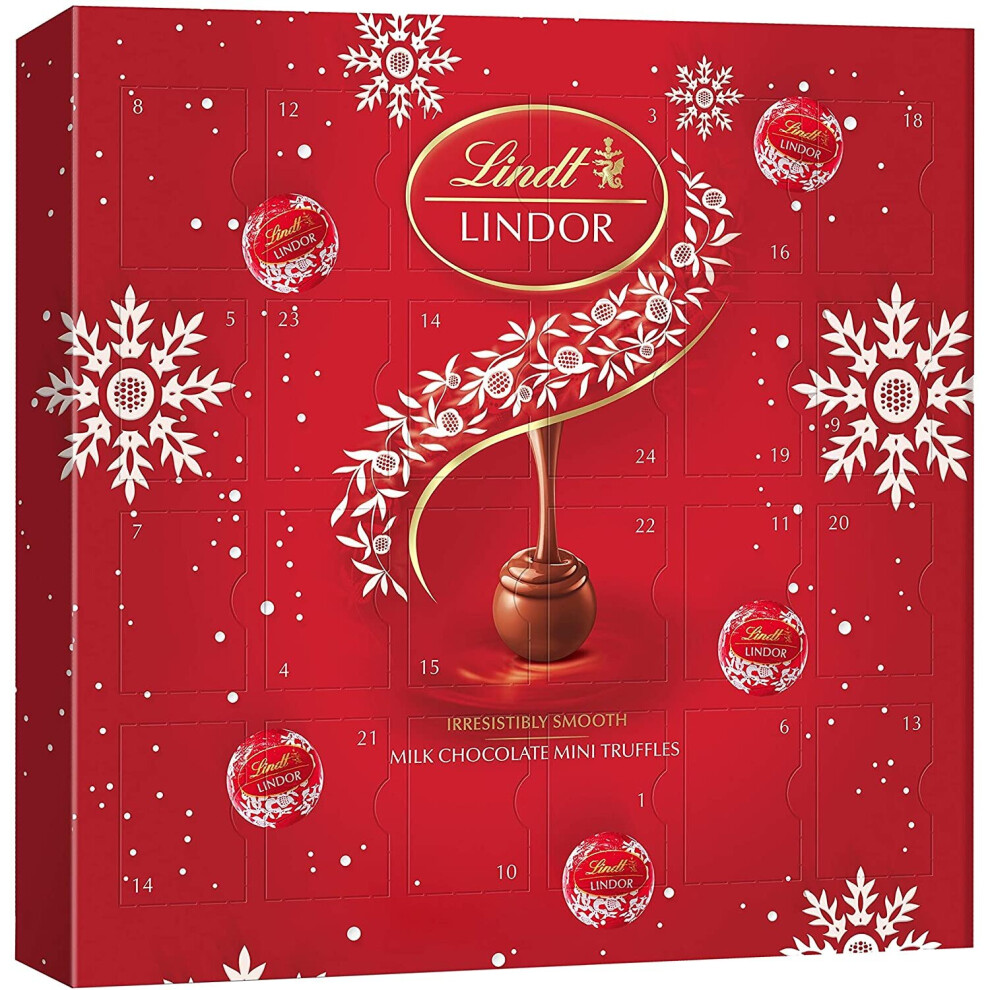 Lindt LINDOR Milk Chocolate Lovers Mini Desktop Advent Calendar 2021