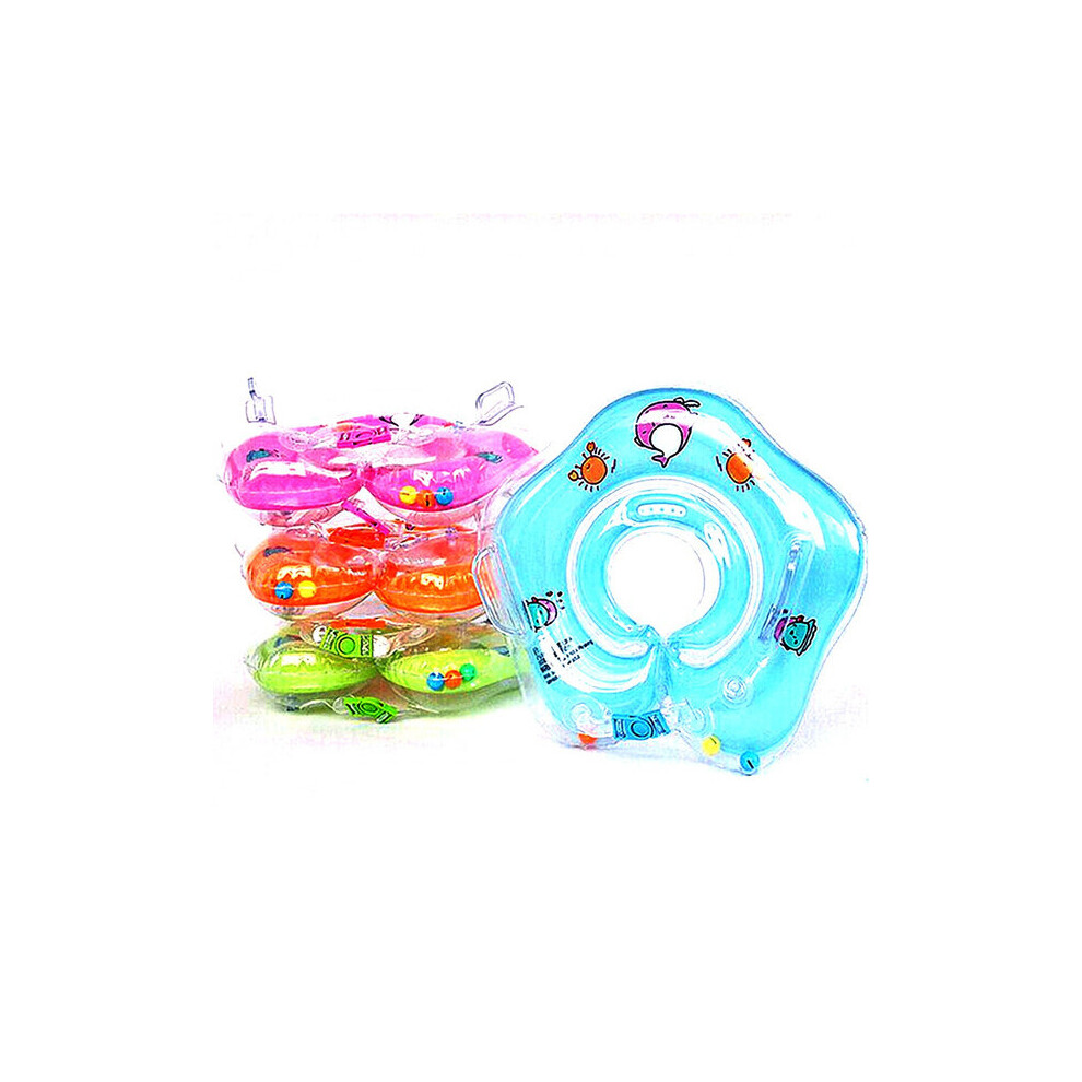 Newborns Baby Swimming Ring Bathing Inflatable Neck Inflatable Wheel