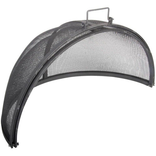 Esschert Spark Protection Foldable 60cm Fire Bowl Pit Mesh Cover 2