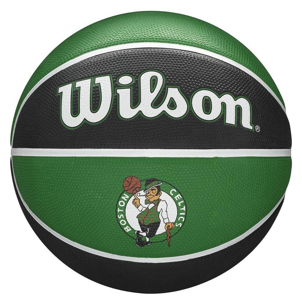 Wilson Nba Boston Celtics Team Tribute Basketball Ball - Size 7 Green/Black