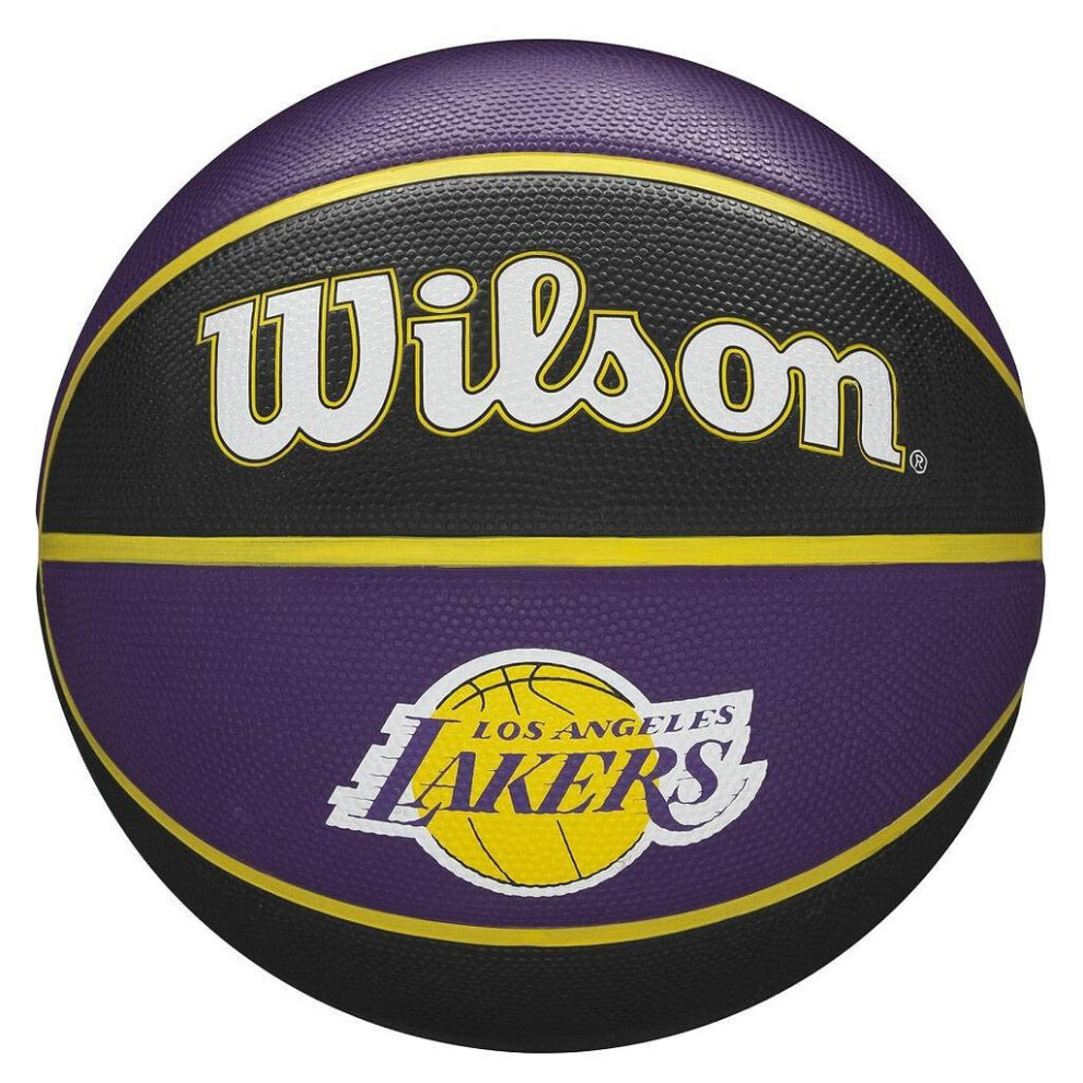 Wilson NBA Los Angeles Lakers Team Tribute Basketball Ball Purple/Black - Size 7