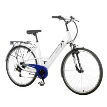 Basis Dorchester Step Through Integrated Electric Bike City White/Blue