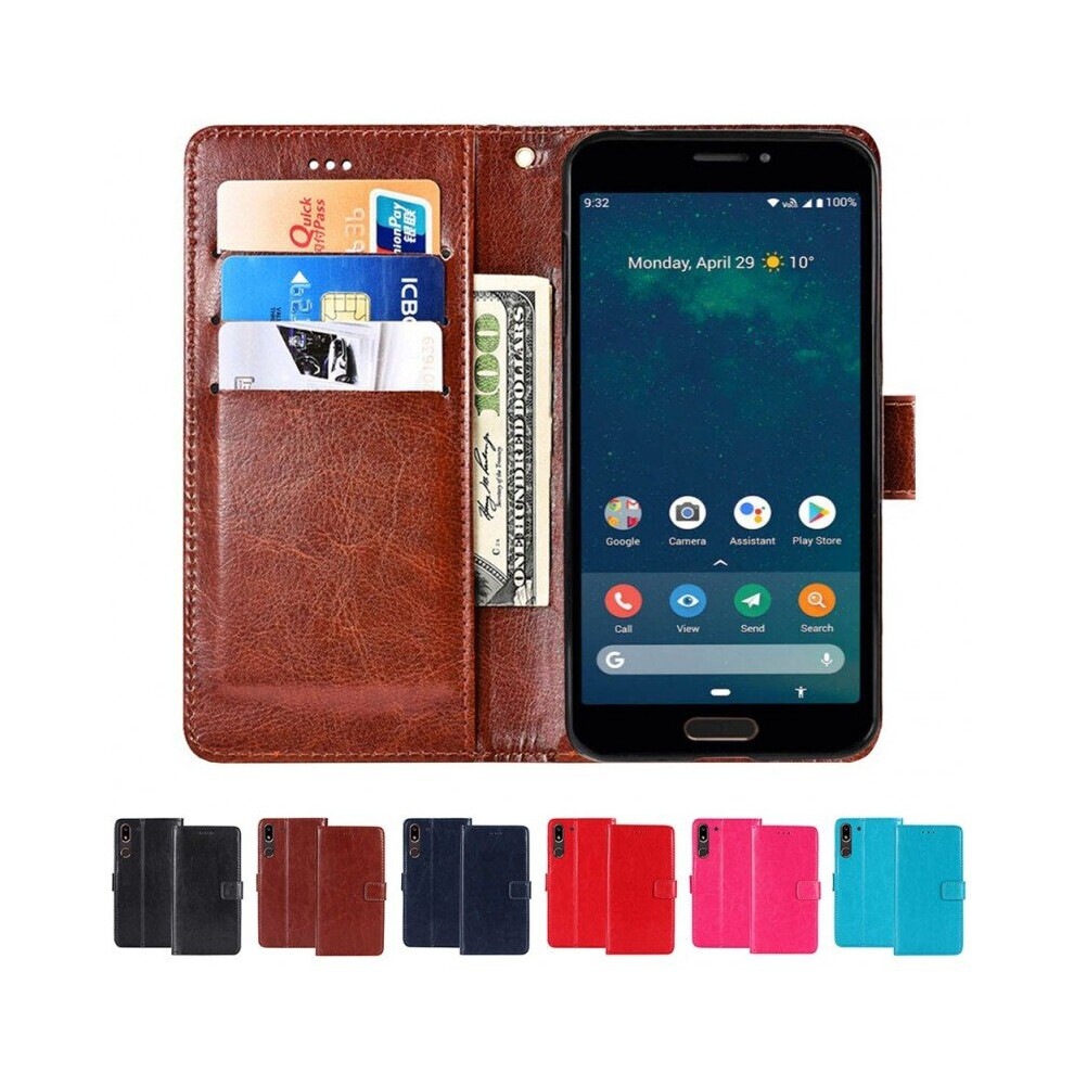 (Light Blue) Phonecase wallet 3-card Doro 8080 (5.7")