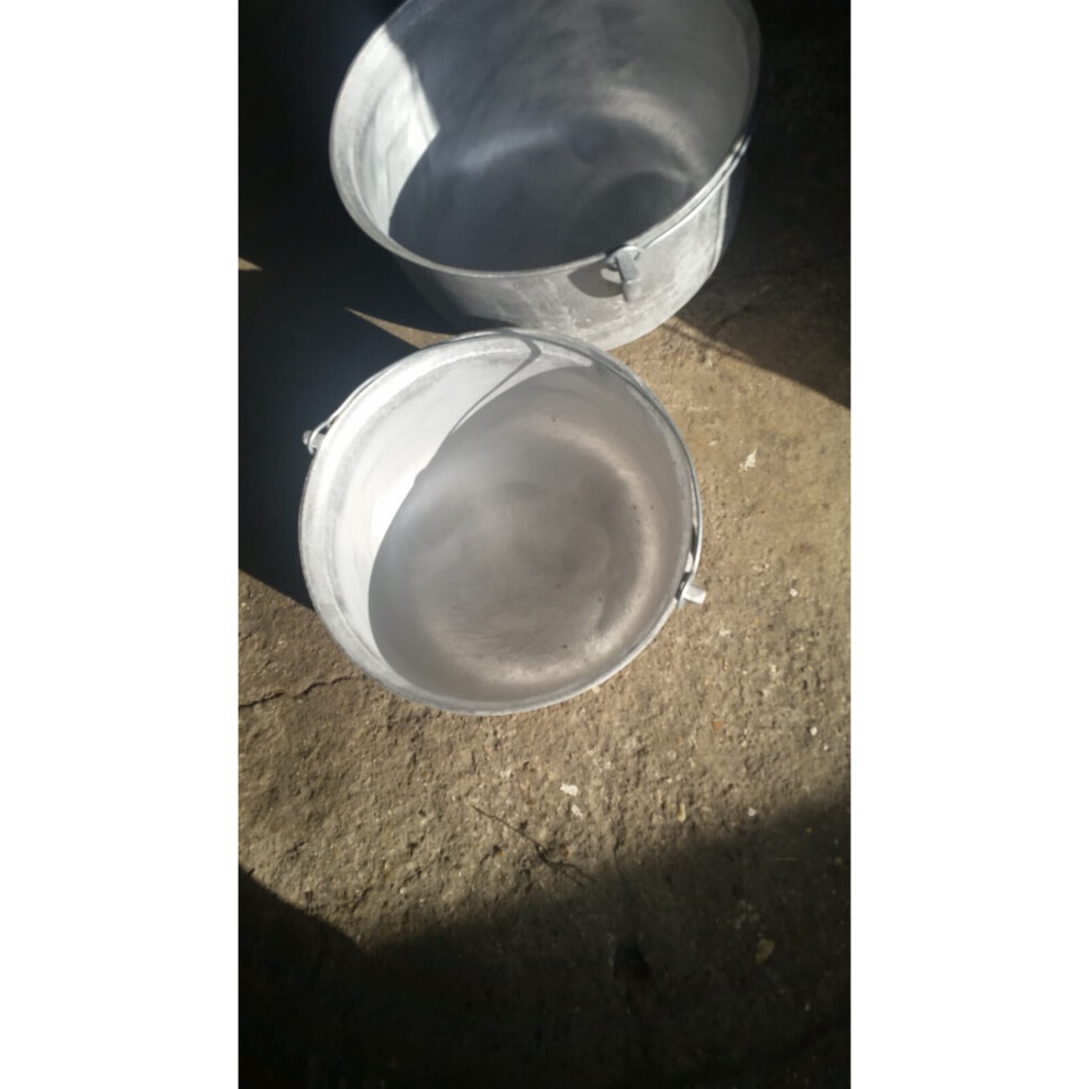 CAULDRON 10 liters. food grade aluminum cast in industrial mold
