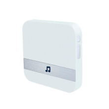 (White, UK Plug) 433mhz Wireless Doorbell Wireless Ring Door Bell