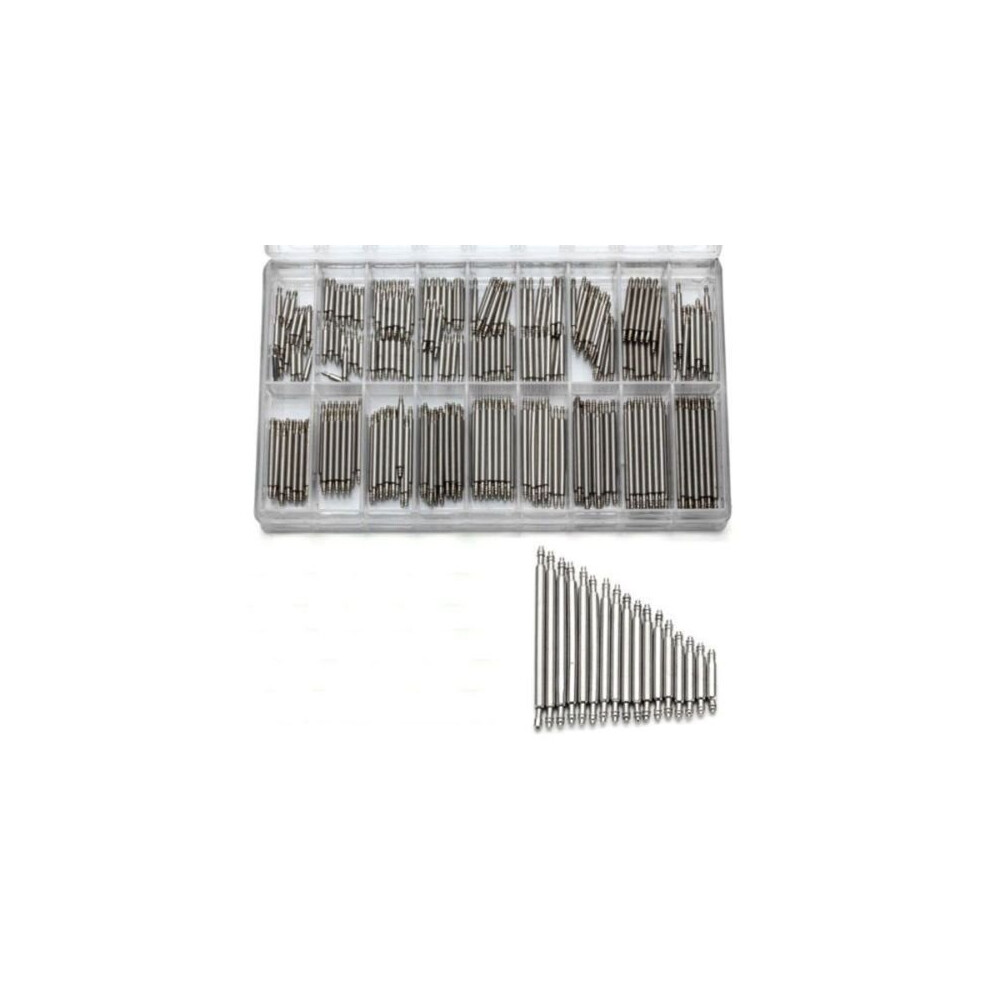 360pcs Stainless Steel Watch Band Spring Bars Strap Link Pins 8-25mm Repair New