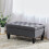 Living And Home (Grey) Upholstered Chesterfield Footstool Pouffe Foot Stool Seat Buttoned Bench 1