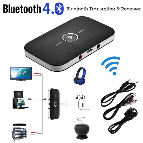 HIFI Wireless Bluetooth Audio Transmitter&Receiver 3.5MM RCA Music 2 in1 Adapter 1