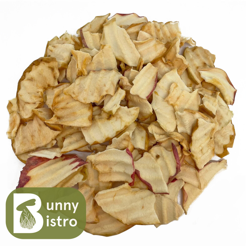 Bunny Bistro (100G) Dried Apple Slices - Rabbit Treats, Small Animal, Chinchilla Treat
