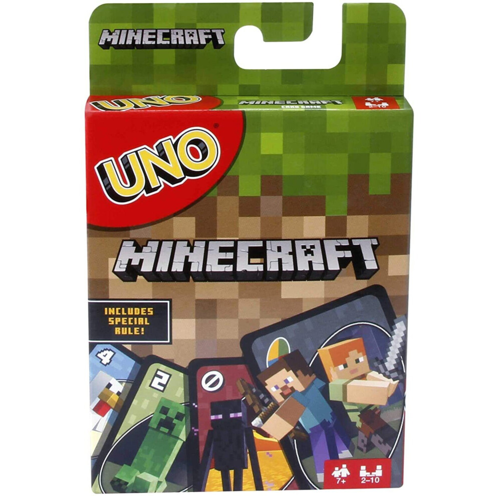 (UNO) Minecraft Poker UNO Kids Board Game Puzzle Card