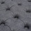 Living And Home (Dark Grey) Round Upholstered Chesterfield Footstool Pouffe Foot Stool Seat 4