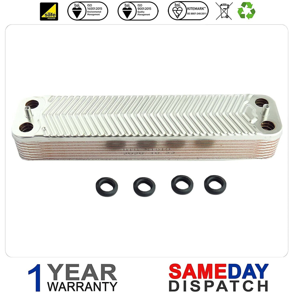 Worcester 25 30 Cdi Combi Dhw 16 Plate Heat Exchanger 87161066850 5056511800702