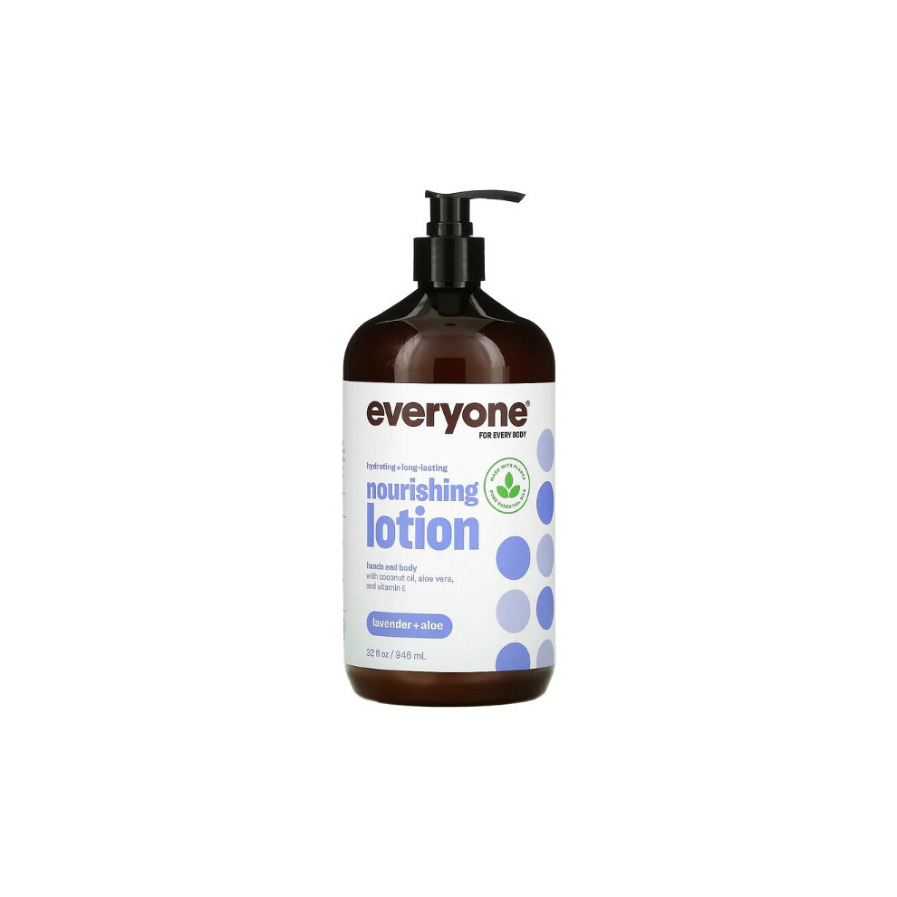 Everyone, Nourishing Lotion, Lavender + Aloe, 32 fl oz (946 ml)