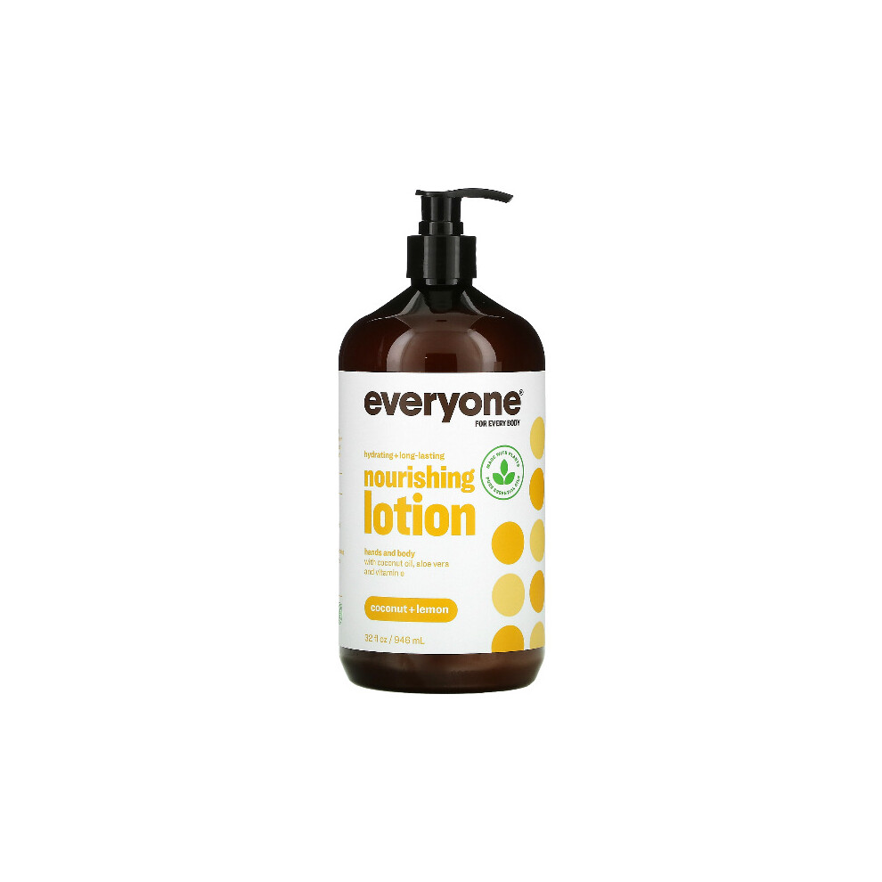 Eo Products Everyone, Nourishing Lotion, Coconut + Lemon, 32 Fl Oz (946 Ml)