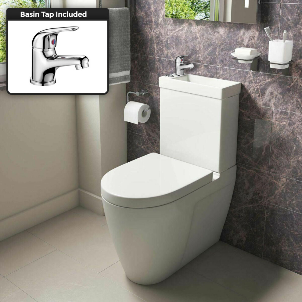 Nes Home 2 in 1 Compact Basin and Toilet combo inc Mono Basin Mixer