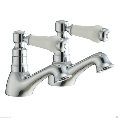 NES Home Trafford Basin Taps & Bath Shower Mixer Taps Chrome 1
