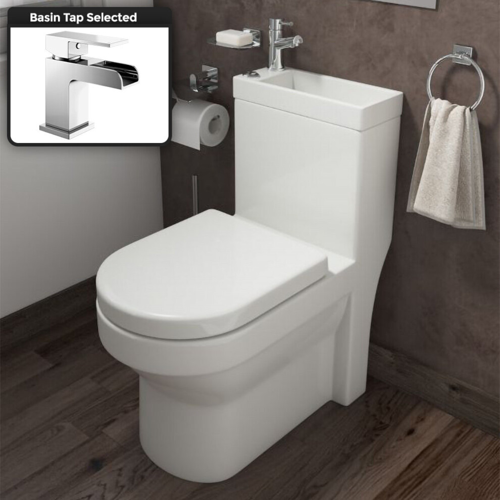 Nes Home 2In1 Toilet, Basin Unit & Waterfall Mono Mixer Tap