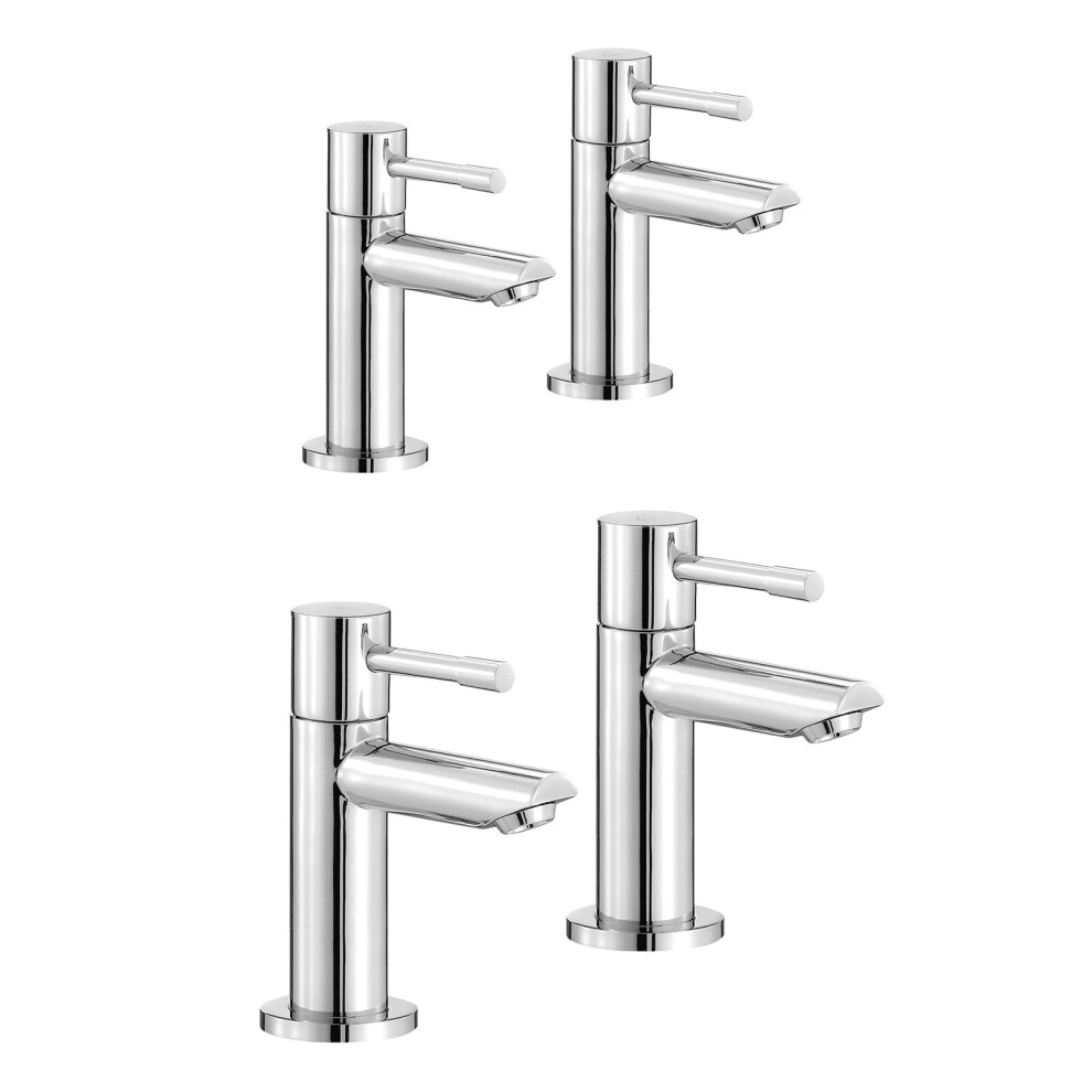 Remy Twin Hot & Cold Basin and Bath Taps Chrome