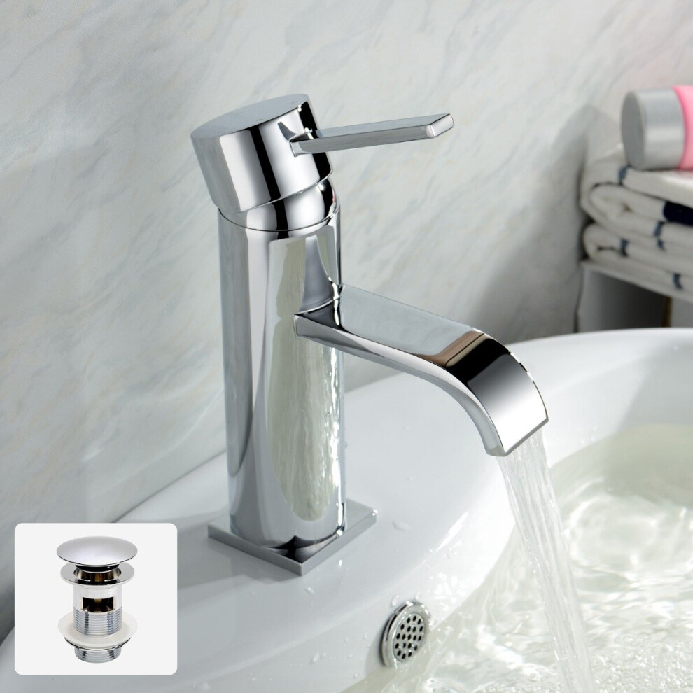 Urban Basin Mono Mixer Tap & Waste Chrome 5060920925321
