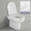NES Home Debra Back To Wall Ceramic WC Toilet Pan with Soft Close Seat 5