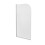 NES Home Denver 800 mm Frameless Curved Bath Shower Screen Door 4