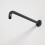 NES Home Matte Black Round 300 mm Wall Mounted Shower Head Arm Fixed for Rain Shower Head 1