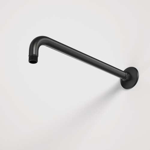 NES Home Matte Black Round 300 mm Wall Mounted Shower Head Arm Fixed for Rain Shower Head