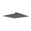 NES Home Square Modern Bathroom Thin 200mm Shower Head Matte Black 1