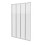 NES Home 1000 x 1400 mm 4 Fold Door Bath Shower Screen Black Frame 5