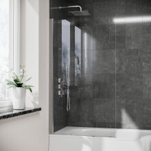 Denver 800 mm Pivot Swing Door Bath Screen
