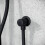 NES Home Matte Black Wall Mounted Outlet Elbow Shower Hose Connector Kit 1