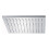 NES Home Bathroom Fixed Chrome Rainfall Shower Square Head With Rubber Nozzles 250mm 1