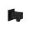 NES Home Square Matt Black Wall Mounted Concealed Connector Shower Hose Outlet Elbow 2