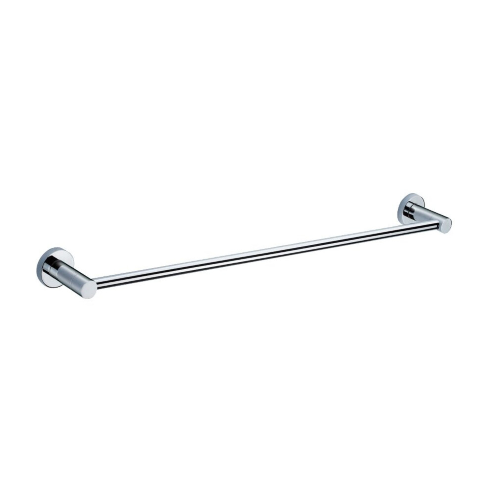 Single Round Towel Bar Rail Holder Chrome