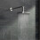 NES Home 380mm Round Wall Mounted Shower Arm Chrome 2