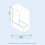 NES Home Denver 800 mm Pivot Swing Door Bath Screen 3