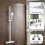 NES Home Thermostatic Shower Mixer With Slide Rail Kit Square 2